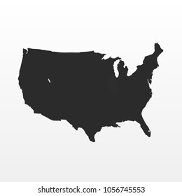 United States of America map. USA