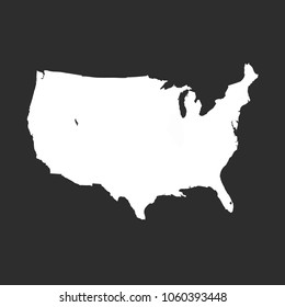 United States of America map. USA