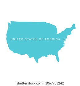 United States of America map. USA