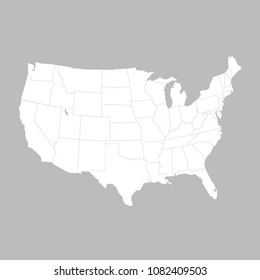 United States of America map. USA 
