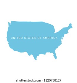 United States of America map. USA 