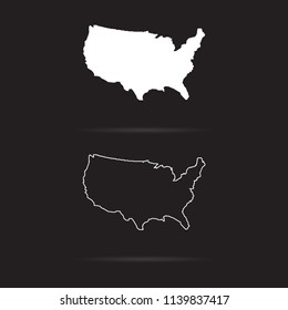 UNITED STATES OF AMERICA MAP ,USA MAP