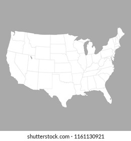 United States of America map. USA 