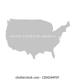 United States of America map. USA 