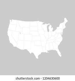 United States of America map. USA 