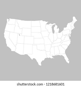 United States of America map. USA 