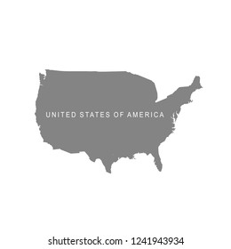 United States of America map. USA 
