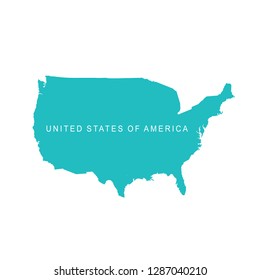 United States of America map. USA 