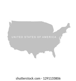 United States of America map. USA 