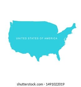 United States of America map. USA 