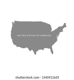 United States of America map. USA 