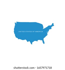 United States of America map. USA 