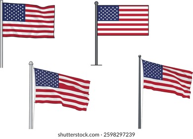 united states of america map usa icon sheet