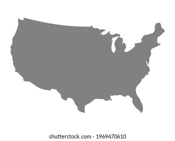 United States of America map vector, USA map. EPS 10