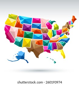 United States of America map vector