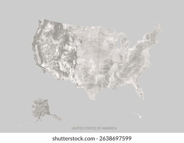 United States of America map. Vector illustration