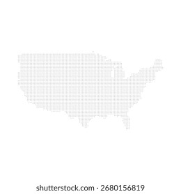 Estados Unidos de América Mapa Vector Aislado Bajo 48 Estados Ilustración