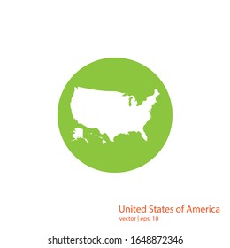 United States of America Maps Logo Design Vector Template