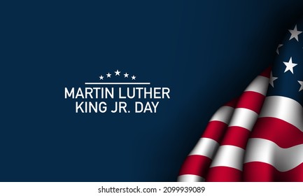 United States of America Martin Luther King Jr. Day Background Design. Banner, Poster, Greeting Card. Vector Illustration.