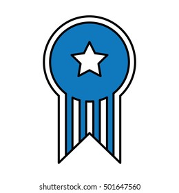 united states of america medal vector illustration design