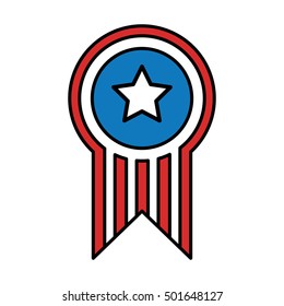 united states of america medal vector illustration design