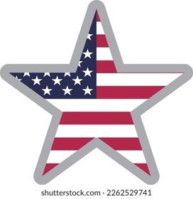 United states of America national flag icon vector Illustration material