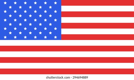 United States of America national flag. Vector EPS8