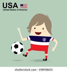 united states of america national football team, businessman happy is playing soccer