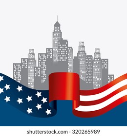 United states of america patriotist design, vector illustration eps 10.