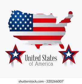 United states of america patriotist design, vector illustration eps 10.