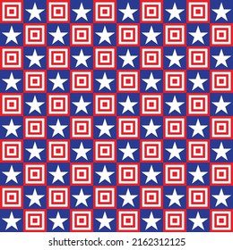 United States America Pattern American Style Stock Vector (Royalty Free ...