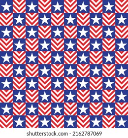 United States America Pattern American Style Stock Vector (Royalty Free ...