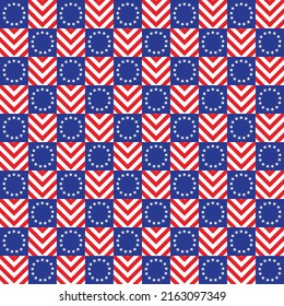 United States America Pattern American Style Stock Vector (Royalty Free ...