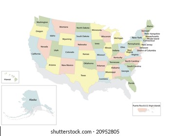 United States of America political map