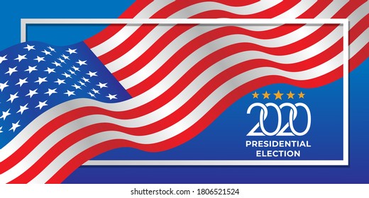 United States of America Presidential Election 2020 Vector illustration. USA Presidential Election 2020 Vector banner background design.