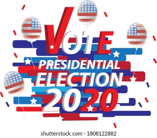 United States of America Presidential Election banner. 