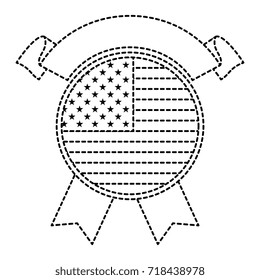 united states of america seal with ribbon