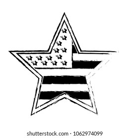 united states of america shape star