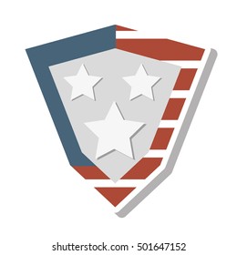 united states of america shield vector illustration design