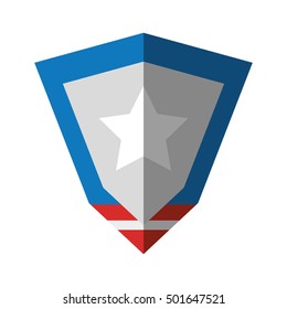 united states of america shield vector illustration design