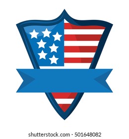 united states of america shield vector illustration design