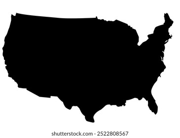 United States of America Silhouette Vector. USA. July Fourth. 4th. Patriotism. Patriotic. America Proud.