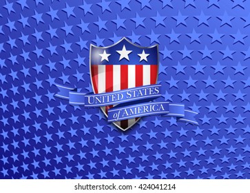 United States of America Stars Background