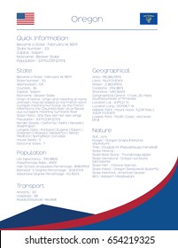United States of America State Information for Oregon