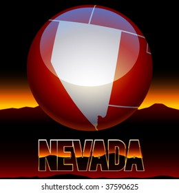 United states of america symbol of nevada state