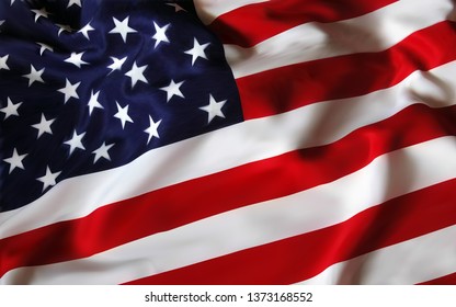 United States Of America USA Flag For The Holiday 4th Of July. Celebrating Independence Day. Eps10 Vector Illustration. - Vector Illustration