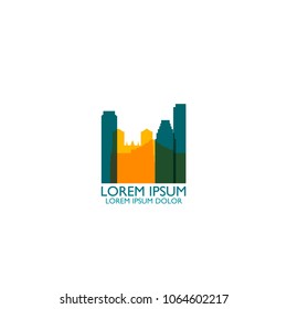 United States of America USA San Antonio city skyline landscape silhouette vector logo icon. Cool urban horizon illustration concept