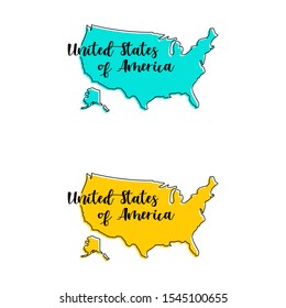 United States of America Vector Design Template.