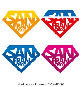 United states of America Vector logos USA San Francisco