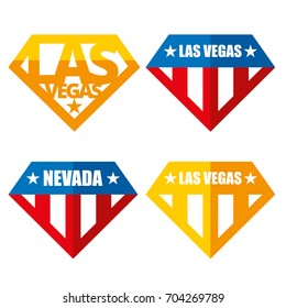 United states of America Vector logos USA Las Vegas Nevada